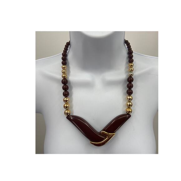 Acrylic Beaded Bib Necklace - Picture 1 of 6